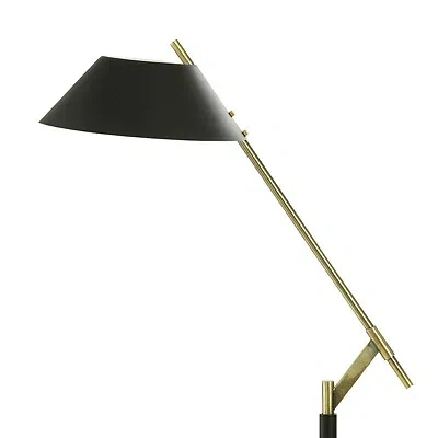Kirkland's Metal & Brass Angled Arm Task Floor Lamp In Multi