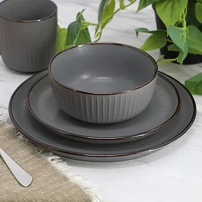 Kirkland's Dinnerware Set In Gray