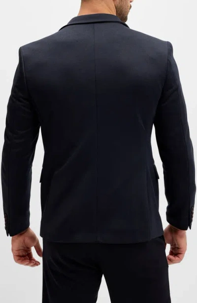 Ron Tomson Notch Lapel Zip Blazer In Multi