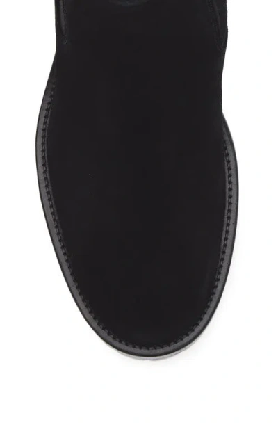 La Canadienne Wave Lug Sole Chelsea Boot In Black