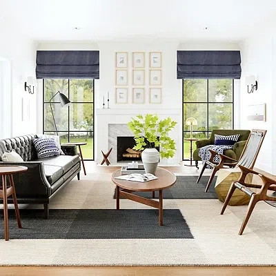 Kirkland's Jay Colorblocked Wool Area Rug In Multi