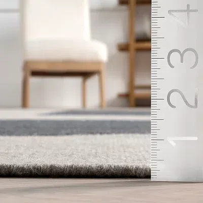 Kirkland's Jay Colorblocked Wool Area Rug In Multi