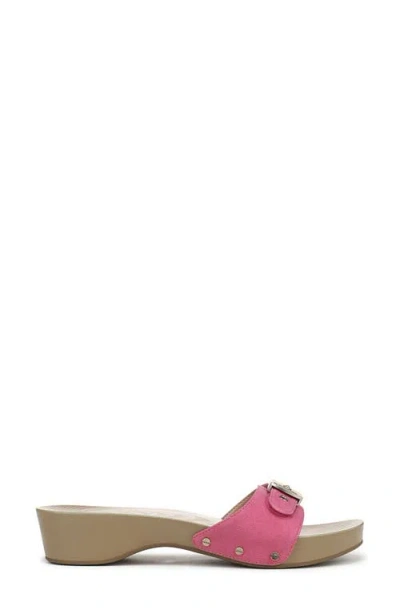 Dr. Scholl's Classic Snake Embossed Sandal In Pink