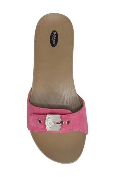 Dr. Scholl's Classic Snake Embossed Sandal In Pink
