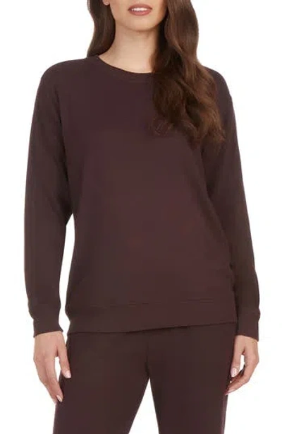 Matty M . Crewneck Sweatshirt & Pants Set In Black