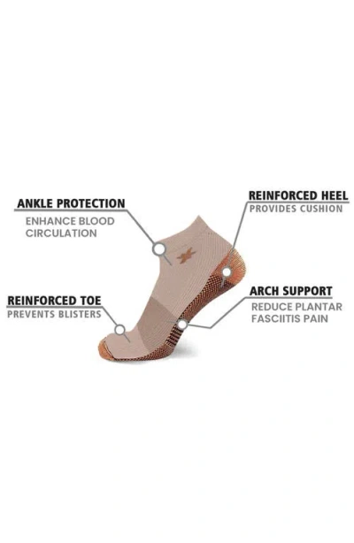 Extreme Fit 3-pack Copper Infused Ankle Length Compression Socks