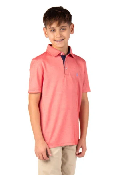 Tailorbyrd Kids' Solid Knit Polo In Multi