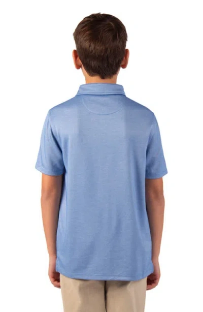 Tailorbyrd Kids' Solid Knit Polo In Blue