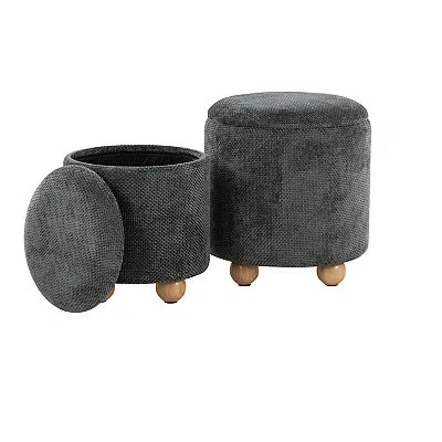 Kirkland's Bacci Nesting Ottomans In Green