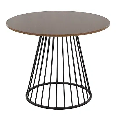 Kirkland's Canary Cosmo Round Dining Table In Brown