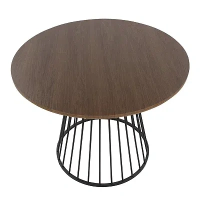 Kirkland's Canary Cosmo Round Dining Table In Brown