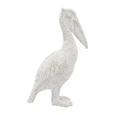 Kirkland's Washed Standing Pelican Figurine In White
