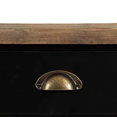 Kirkland's Two-tone Rutledge Console Table In Black