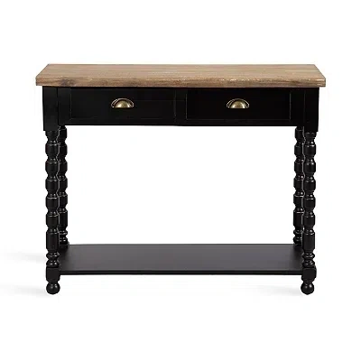 Kirkland's Two-tone Rutledge Console Table In Black