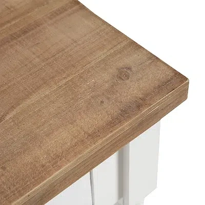 Kirkland's Two-tone Rutledge Console Table In White