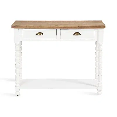 Kirkland's Two-tone Rutledge Console Table In White