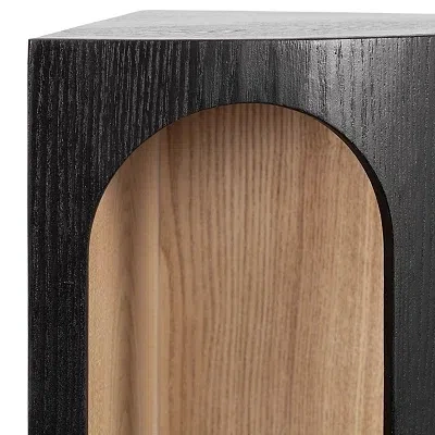 Kirkland's Arched Openings Corner Shelf In Black