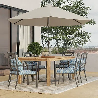 Kirkland's Ornate Outdoor Chair Cushion In Blue