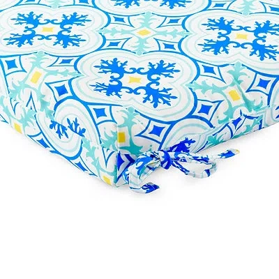 Kirkland's Ornate Outdoor Chair Cushion In Blue