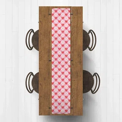 Kirkland's Checkered Heart Table Runner In Multi