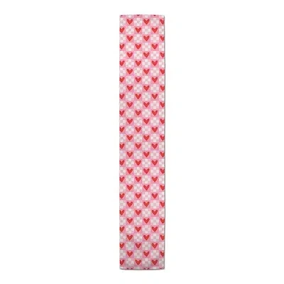 Kirkland's Checkered Heart Table Runner In Multi