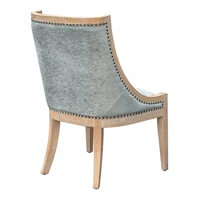 Kirkland's Soft Green Upholstered Elmcrest Dining Chair In Blue