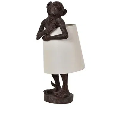 Kirkland's Monkey Table Lamp In Brown
