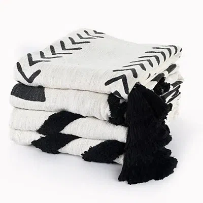 Kirkland's Handmade Chevron Throw Blanket In White