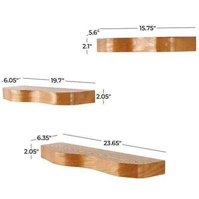 Kirkland's Floating Wall Shelf In Brown