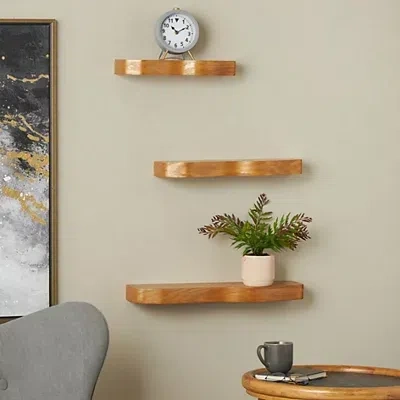 Kirkland's Floating Wall Shelf In Brown