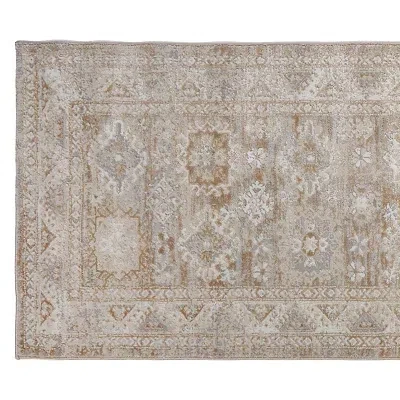 Kirkland's Bree Bordered Runner In Brown