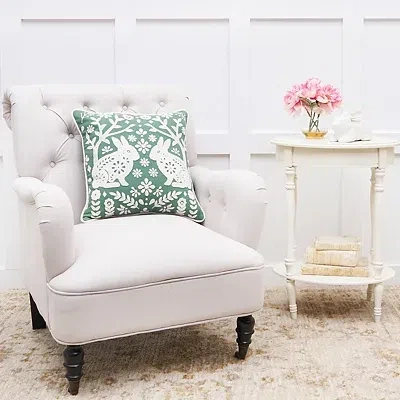 Kirkland's Woodland Spring Bunny Pillow In Multi