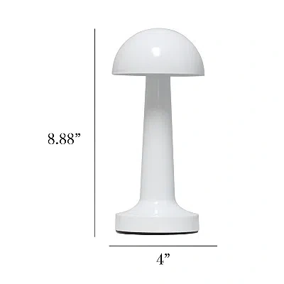 Kirkland's Metal Mushroom Mini Cordless Lamp In White