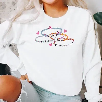 Kirkland's Large Friendship Bracelets Sweatshirt In White