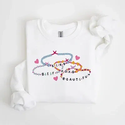 Kirkland's Large Friendship Bracelets Sweatshirt In White