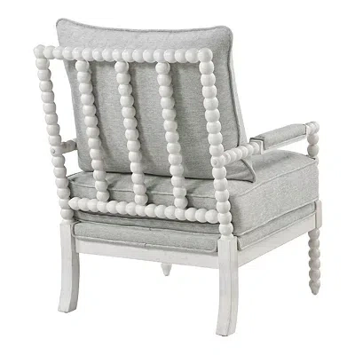 Kirkland's Kaylee Spindle Frame Accent Chair In Gray