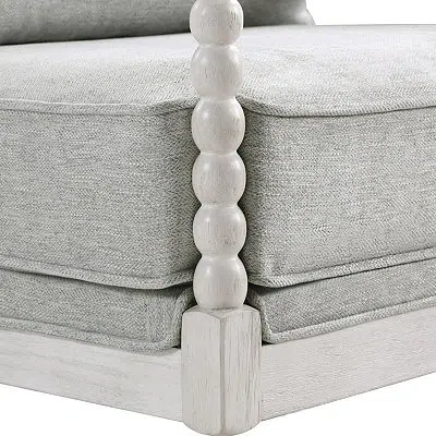 Kirkland's Kaylee Spindle Frame Accent Chair In Gray