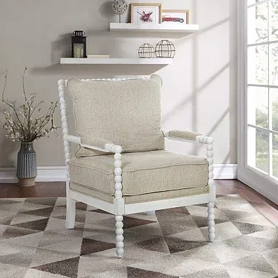 Kirkland's Kaylee Spindle Frame Accent Chair In Brown