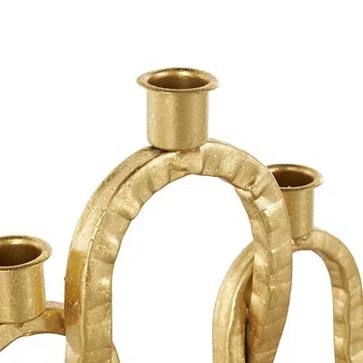 Kirkland's Metal Ovals Taper Candle Holder In Gold
