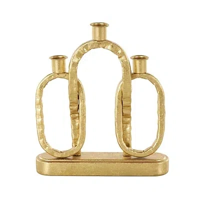 Kirkland's Metal Ovals Taper Candle Holder In Gold