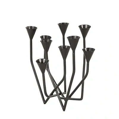 Kirkland's Iron Angles Taper Candle Holder In Black