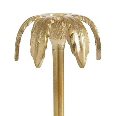 Kirkland's Palm Trees Taper Candle Holders In Gold