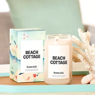 Kirkland's Homesick Beach Cottage Jar Candle In White