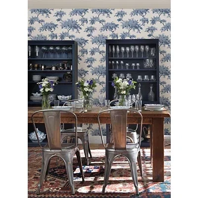 Kirkland's Denim Alder Peel & Stick Wallpaper In Multi