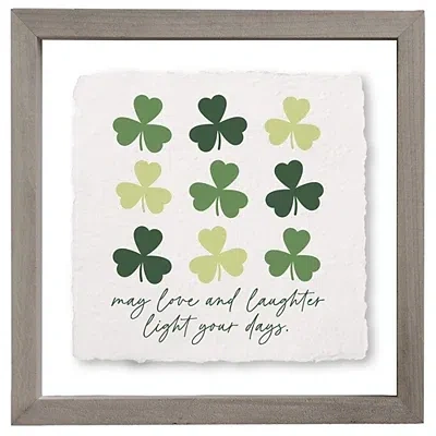 Kirkland's Light Your Days Clover Framed Art Print In Gray