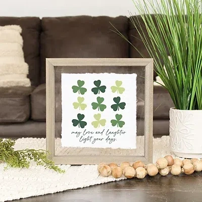 Kirkland's Light Your Days Clover Framed Art Print In Gray