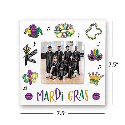 Kirkland's Mardi Gras Icons Picture Frame In White