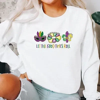 Kirkland's Let The Good Times Roll 2xl Sweatshirt In White