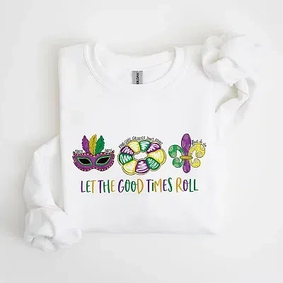 Kirkland's Let The Good Times Roll 2xl Sweatshirt In White