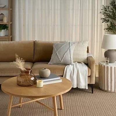 Kirkland's Light Gray Distressed Diamond Pillow In Gray